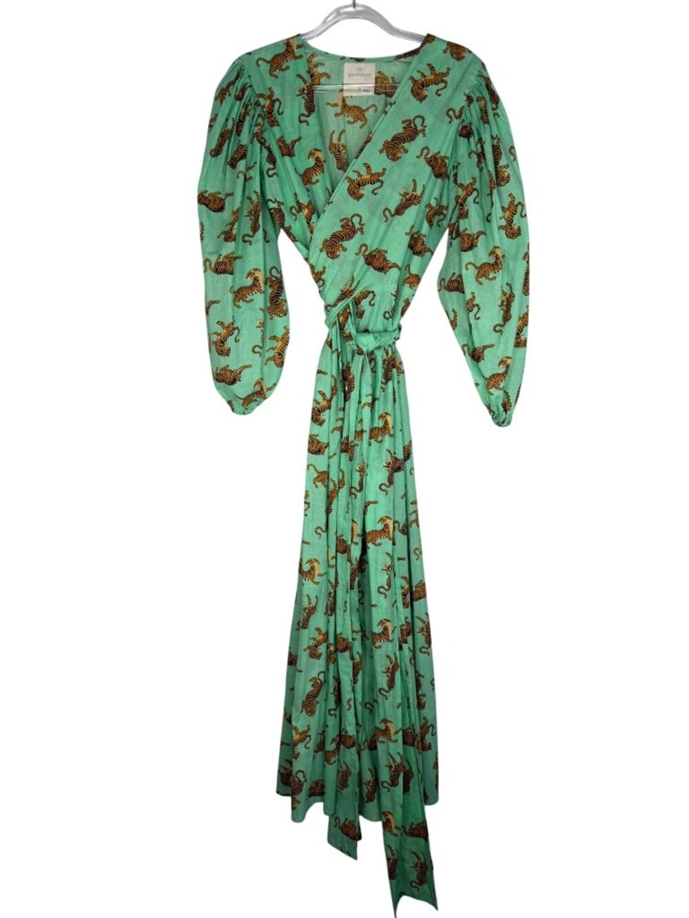 Guadalupe Designs Monica Tiger Dress in Green Size Small